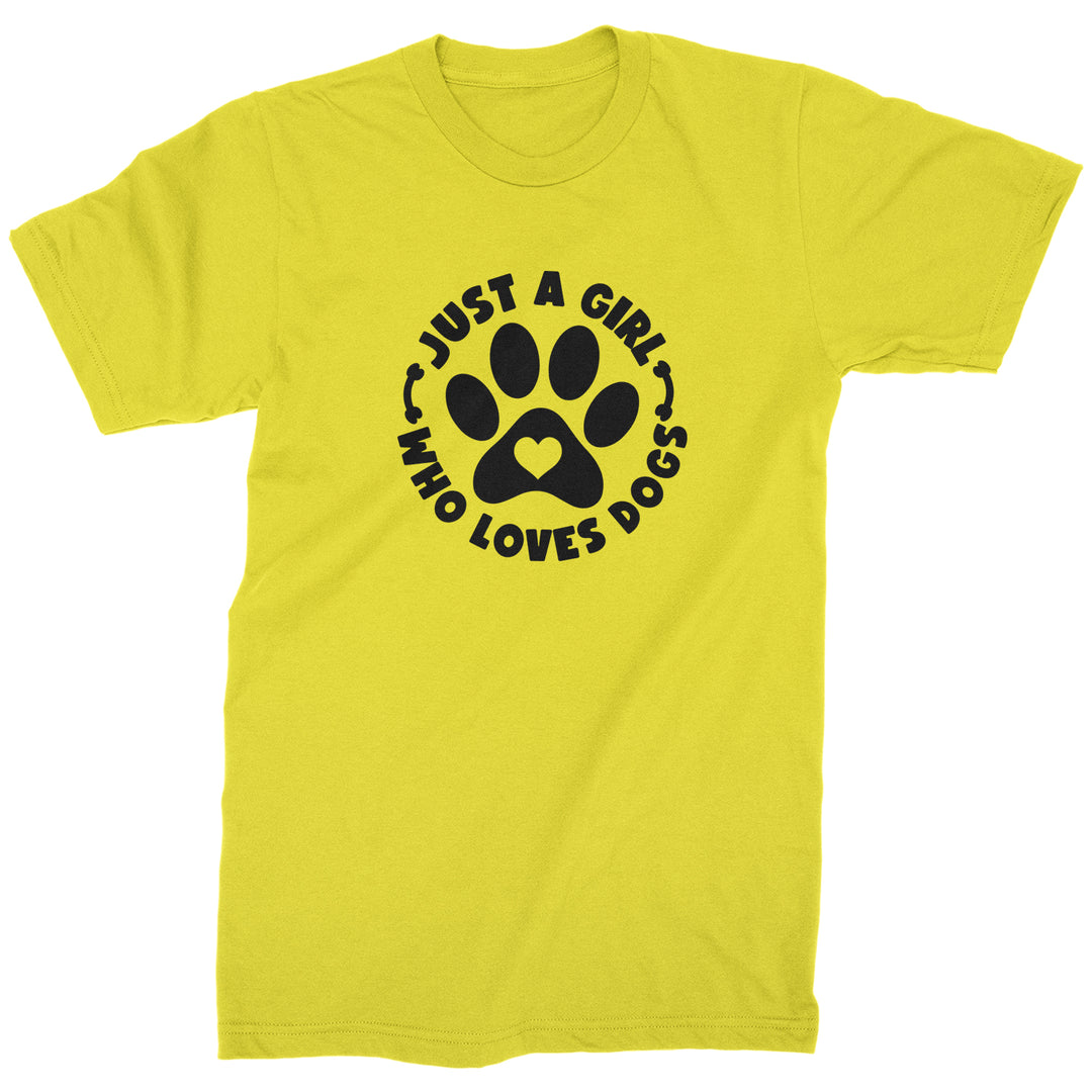 Dogs Just A Girl Who Loves DOGS Mens T-shirt dog, puppy, rescue by Expression Tees