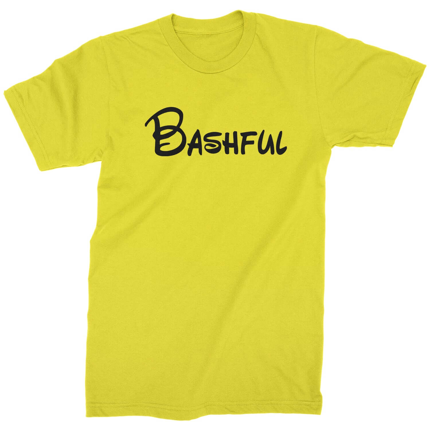 Bashful - 7 Dwarfs Costume Mens T-shirt and, costume, dwarfs, group, halloween, matching, seven, snow, the, white by Expression Tees