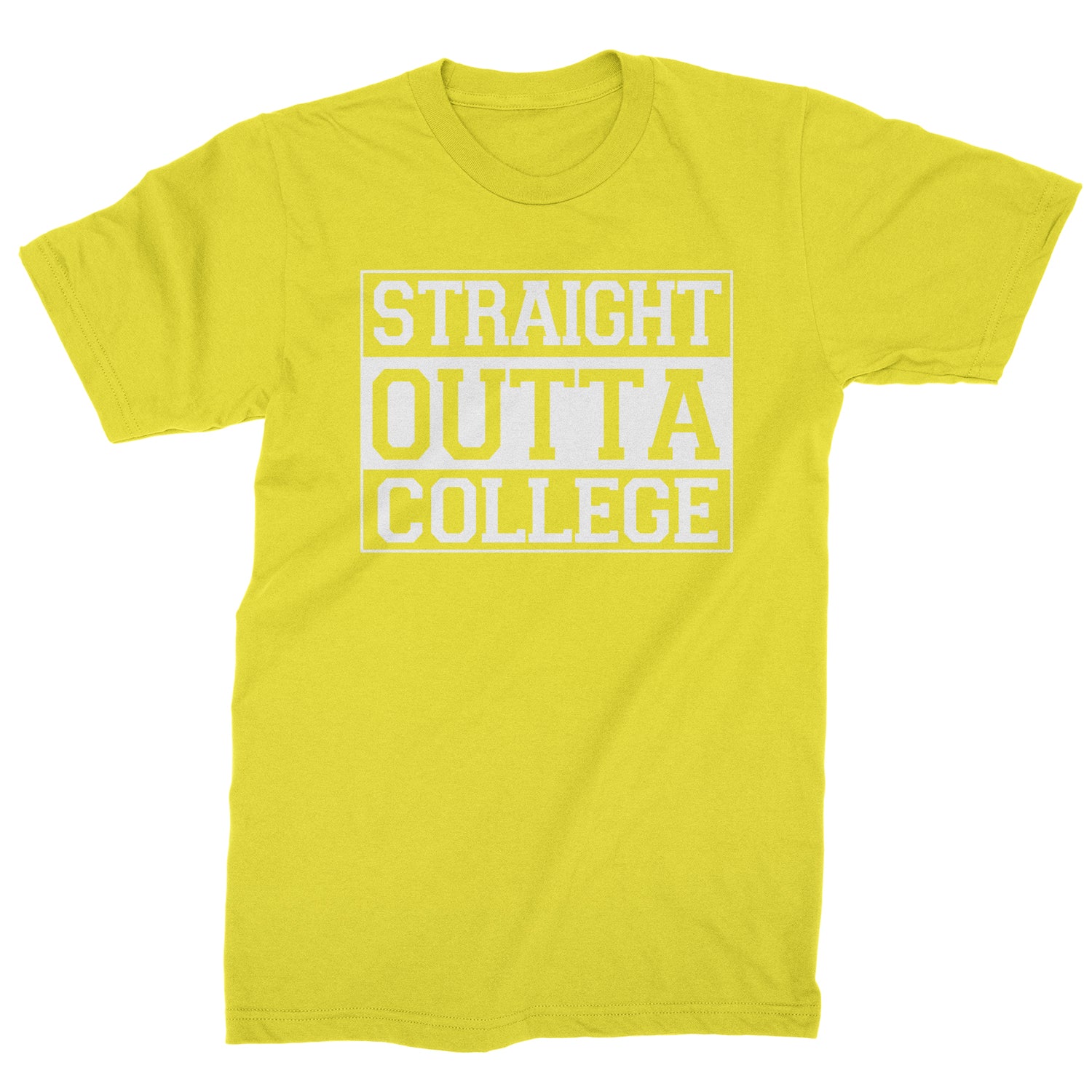 Straight Outta College Mens T-shirt 2017, 2018, 2019, and, cap, class, for, gift, gown, graduate, graduation, of by Expression Tees