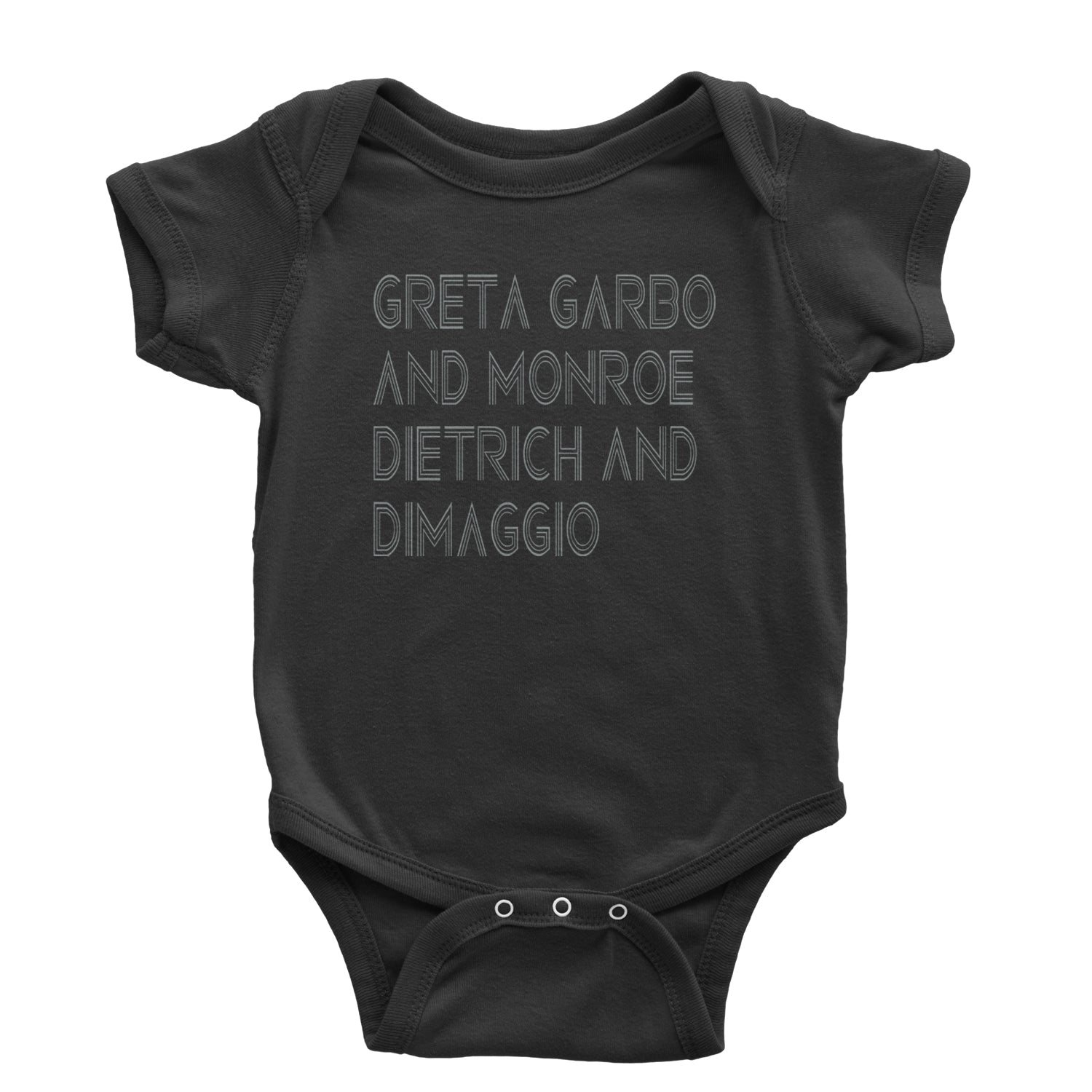 Vogue Greta Garbo And Monroe Celebration Infant One-Piece Romper Bodysuit and Toddler T-shirt