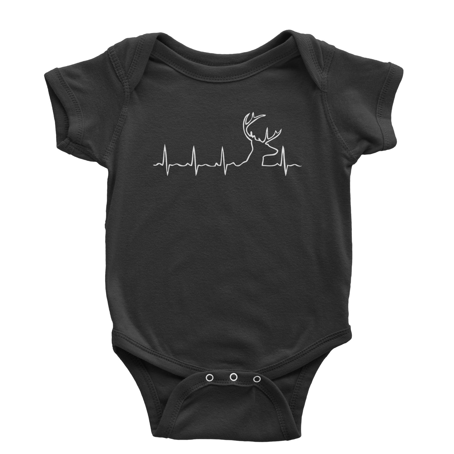 Hunting Heartbeat Dear Head Infant One-Piece Romper Bodysuit and Toddler T-shirt #expressiontees by Expression Tees
