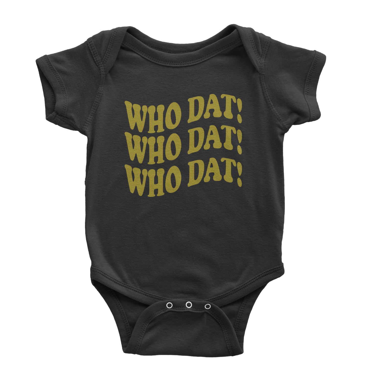 Who Dat Wavy Design Who Dat Nation Infant One-Piece Romper Bodysuit and Toddler T-shirt