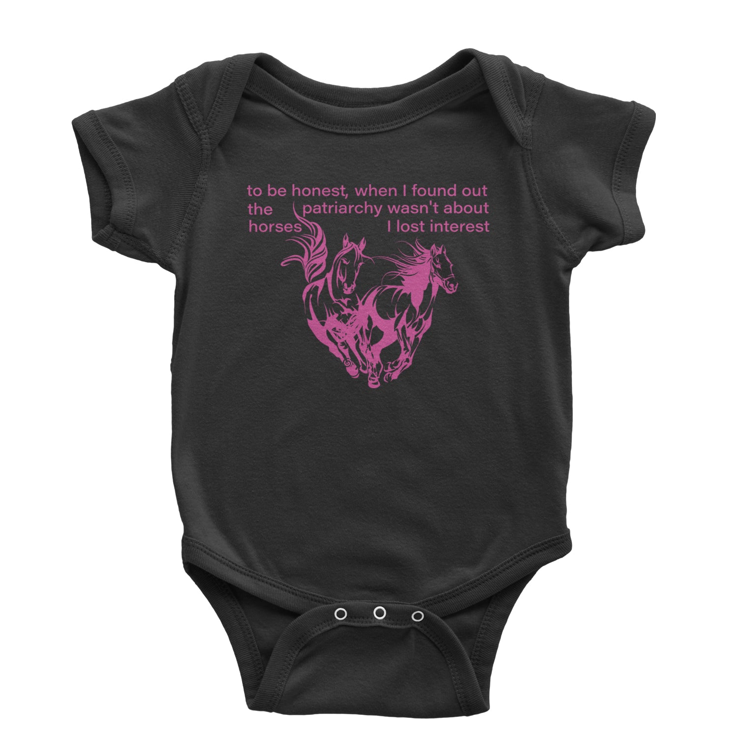 The Patriarchy Wasn't About Horses Barbenheimer Infant One-Piece Romper Bodysuit and Toddler T-shirt