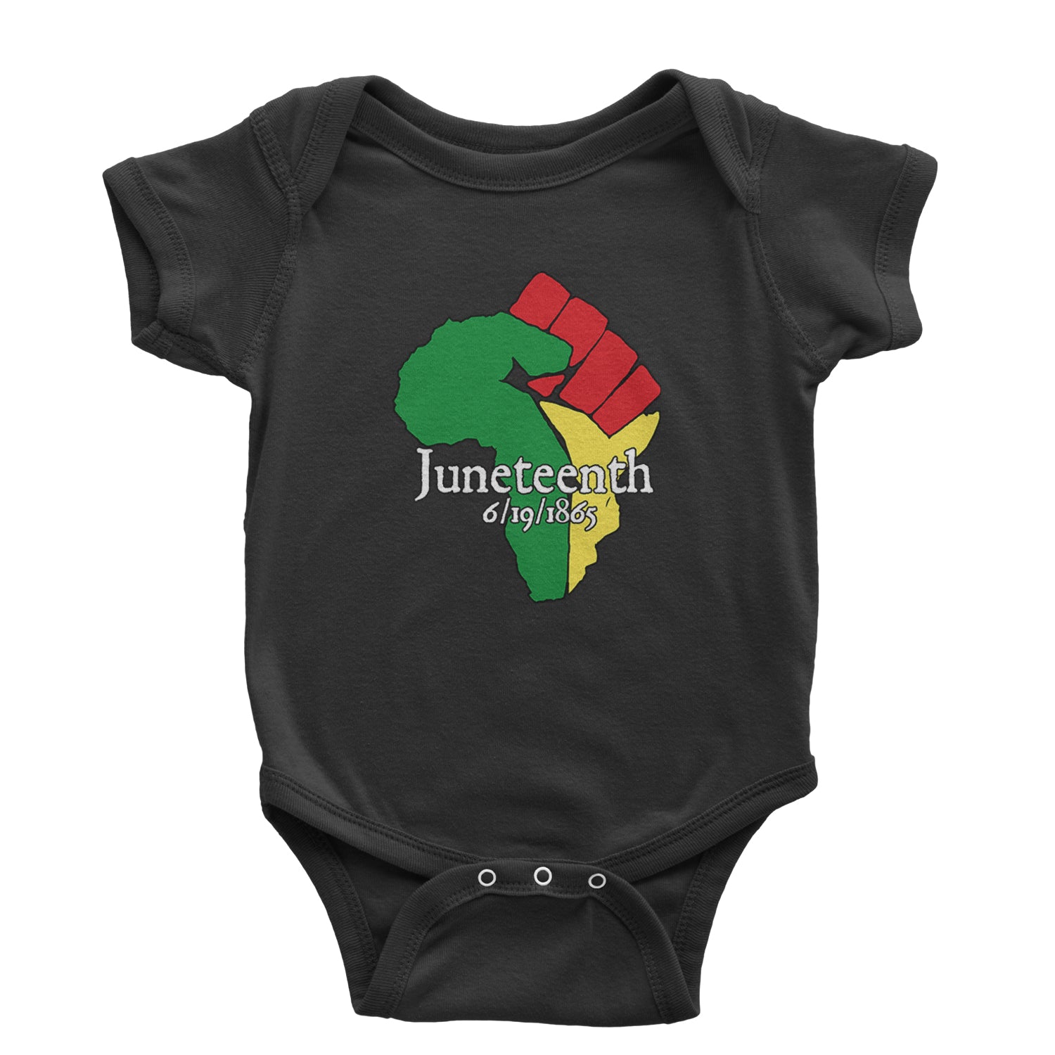 Juneteenth Raised Fist Africa Celebrate Emancipation Day Infant One-Piece Romper Bodysuit and Toddler T-shirt