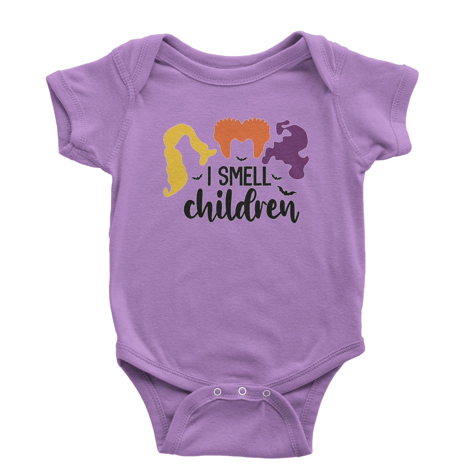 I Smell Children Hocus Pocus Infant One-Piece Romper Bodysuit and Toddler T-shirt descendants, enchanted, eve, hallows, hocus, or, pocus, sanderson, sisters, treat, trick, witches by Expression Tees