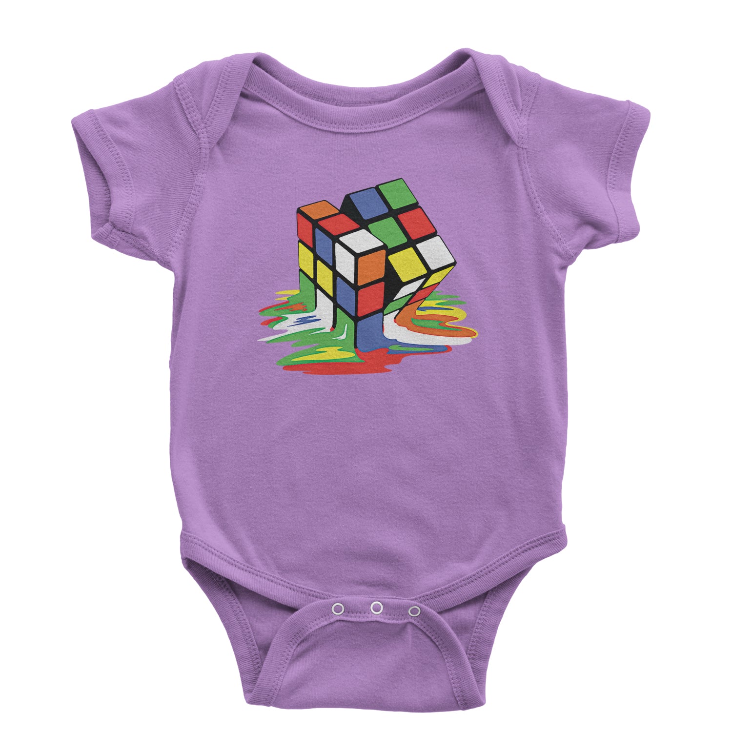 Melting Multi-Colored Cube Infant One-Piece Romper Bodysuit and Toddler T-shirt gamer, gaming, nerd, shirt by Expression Tees