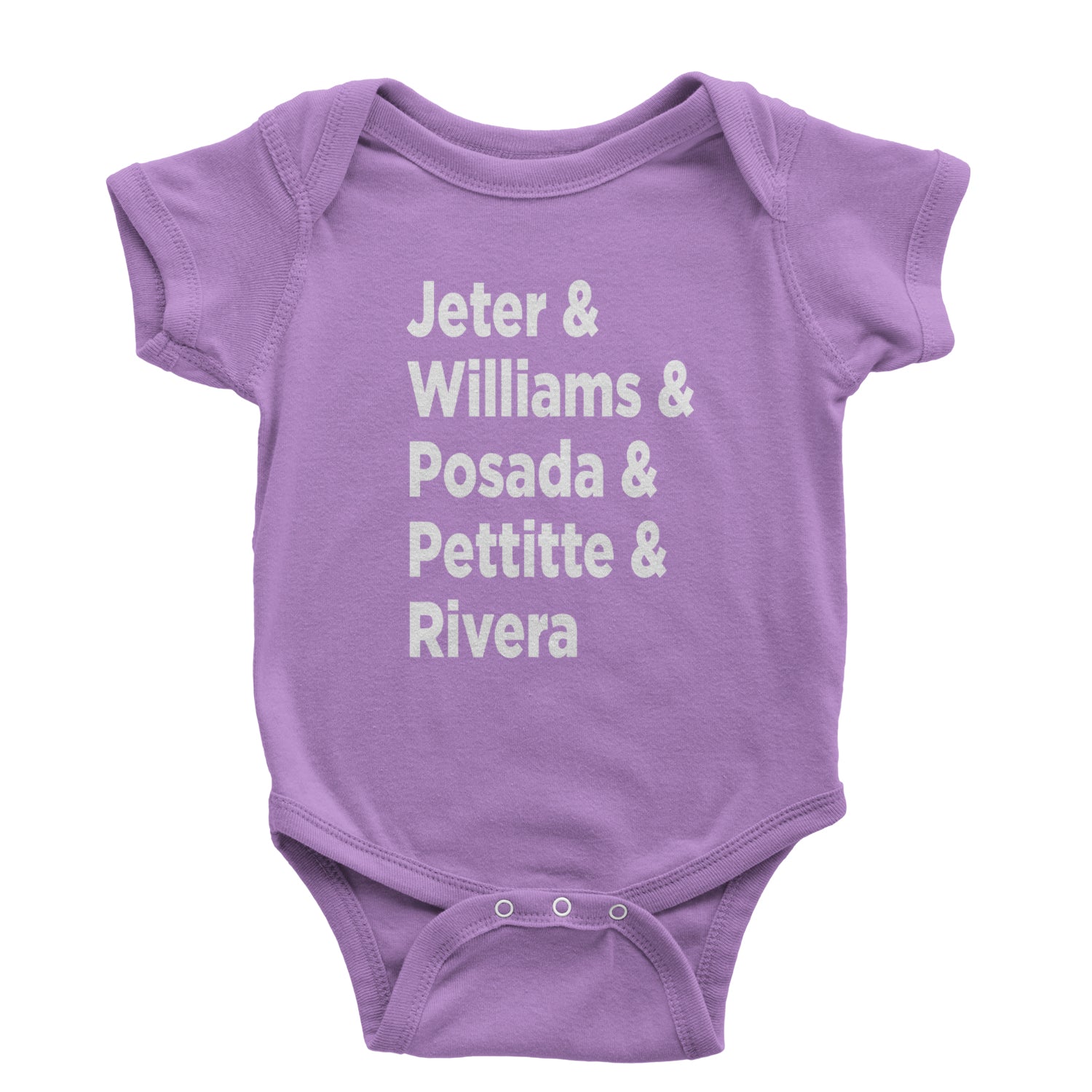 Jeter and Williams and Posada and Pettitte and Rivera Infant One-Piece Romper Bodysuit and Toddler T-shirt baseball, comes, here, judge, the by Expression Tees