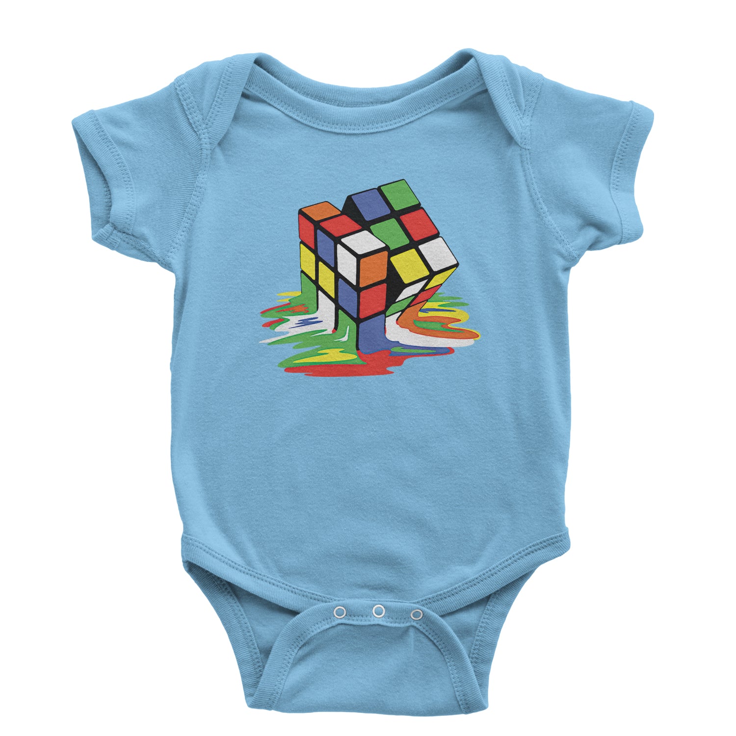 Melting Multi-Colored Cube Infant One-Piece Romper Bodysuit and Toddler T-shirt gamer, gaming, nerd, shirt by Expression Tees