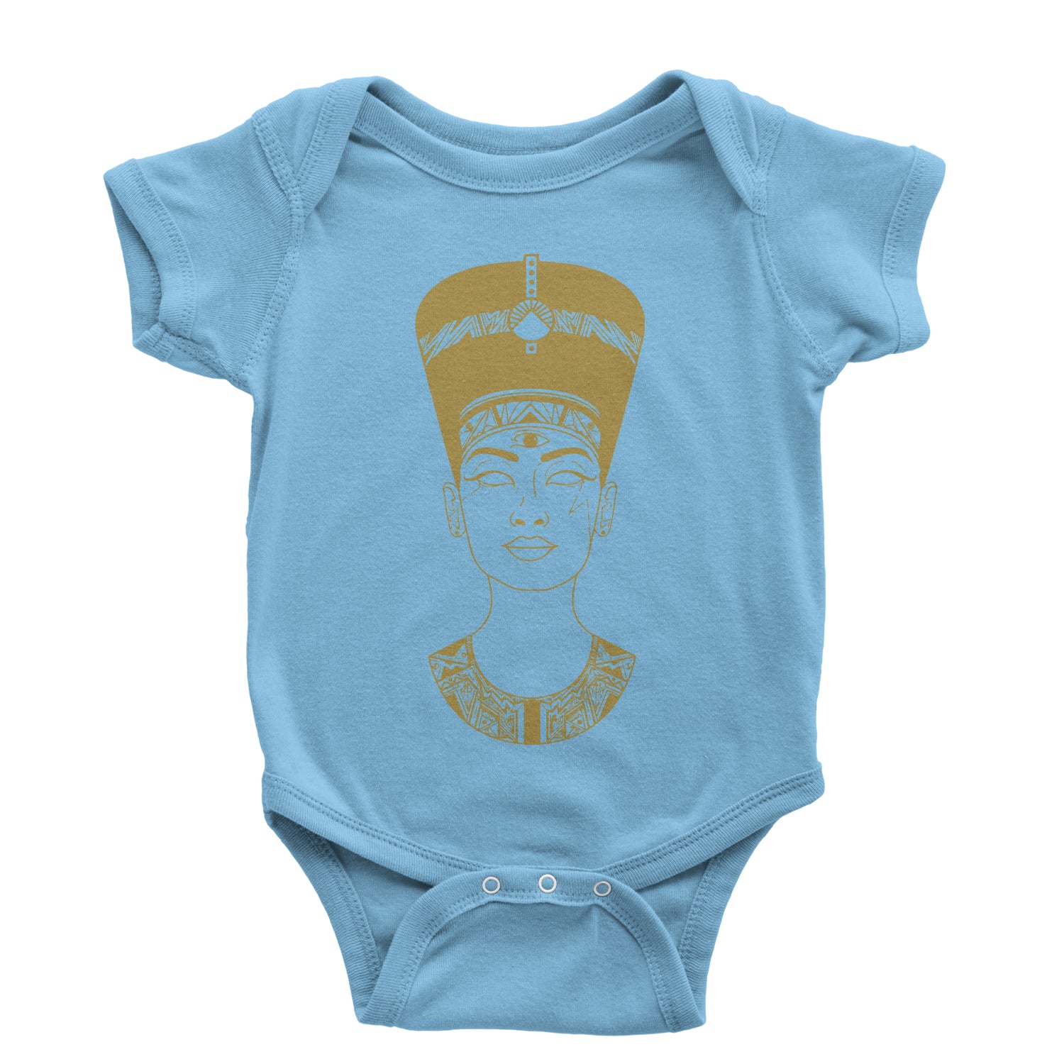 Nefertiti Egyptian Queen Infant One-Piece Romper Bodysuit african, american, aten, egyptian, goddess by Expression Tees