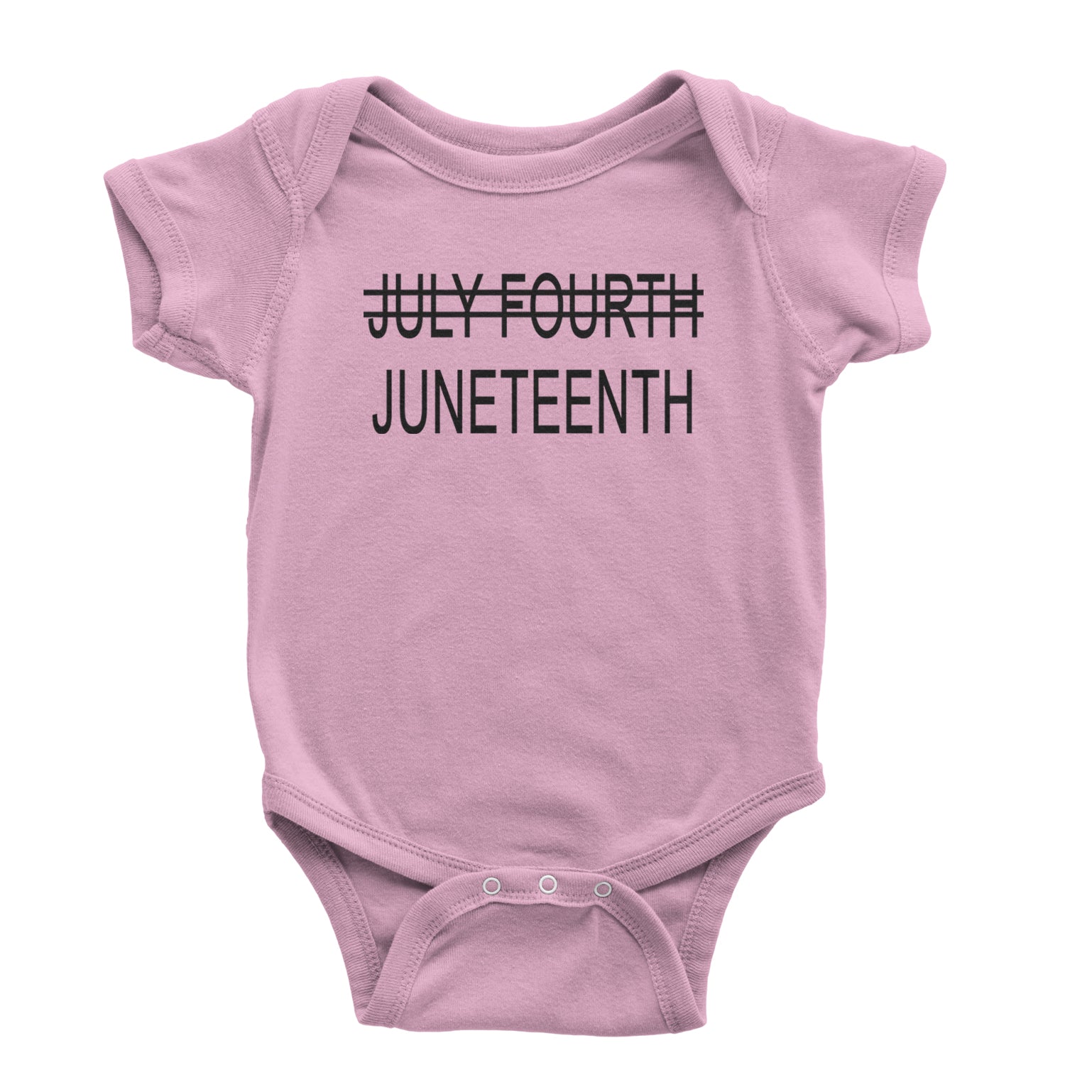 Juneteenth (July Fourth Crossed Out) Jubilee Infant One-Piece Romper Bodysuit and Toddler T-shirt