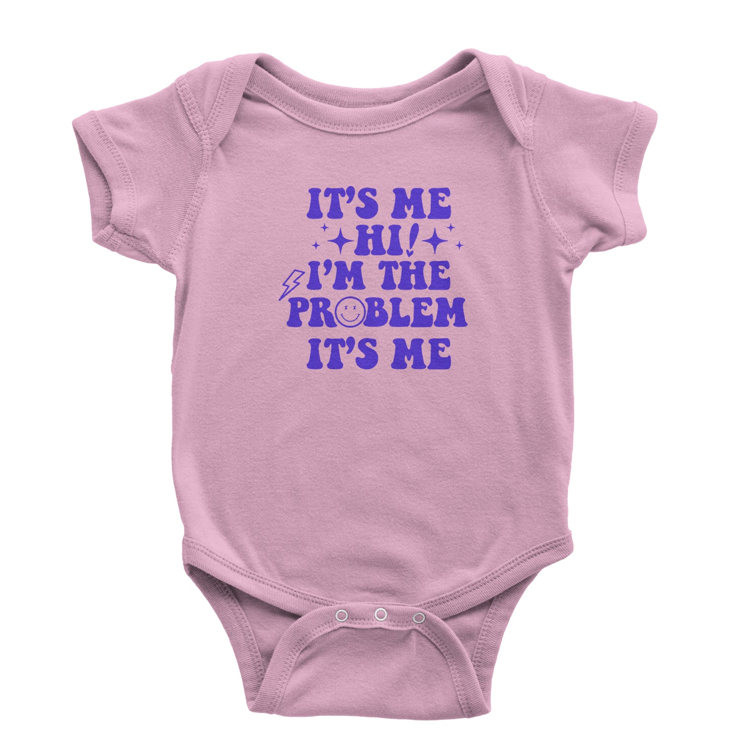 It's Me Hi I'm The Problem Infant One-Piece Romper Bodysuit and Toddler T-shirt concert, eras, merch, swift, swiftie by Expression Tees