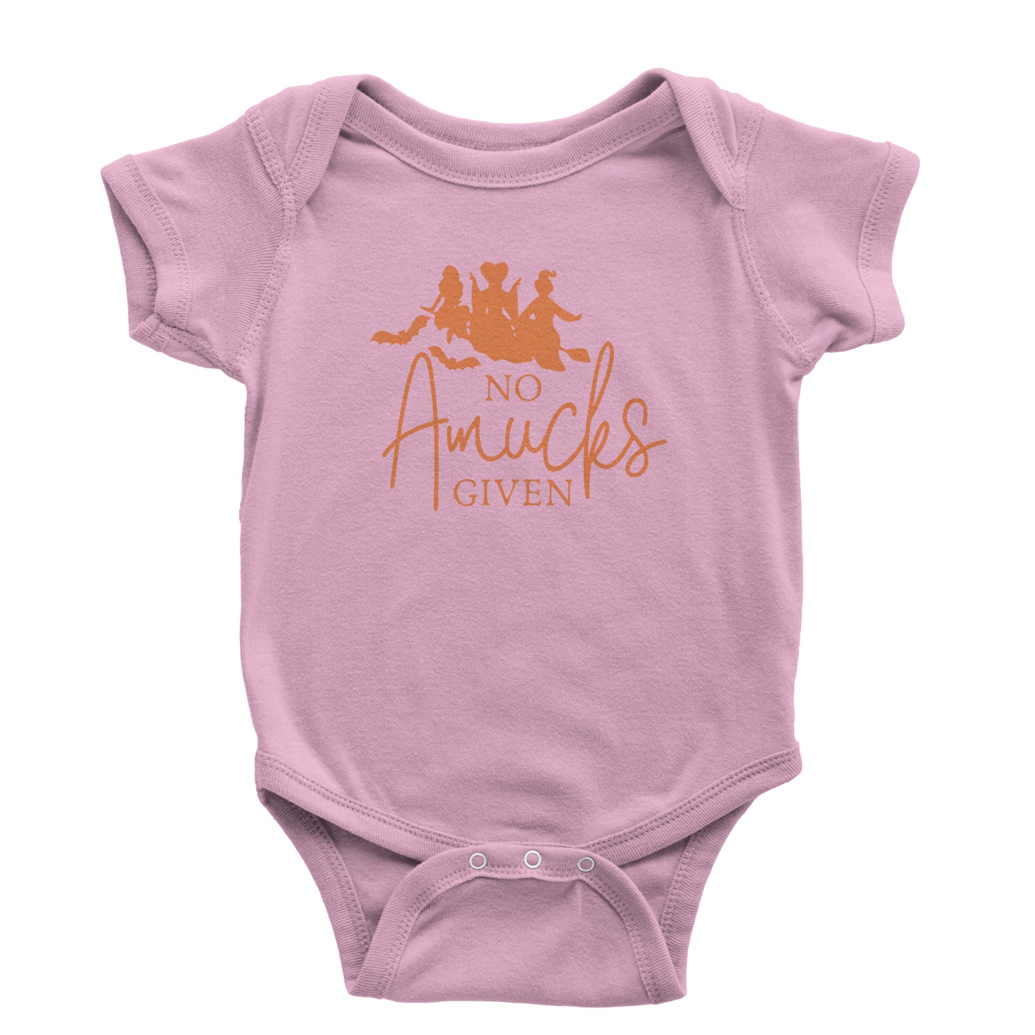 No Amucks Given Hocus Pocus Infant One-Piece Romper Bodysuit and Toddler T-shirt descendants, enchanted, eve, hallows, hocus, or, pocus, sanderson, sisters, treat, trick, witches by Expression Tees