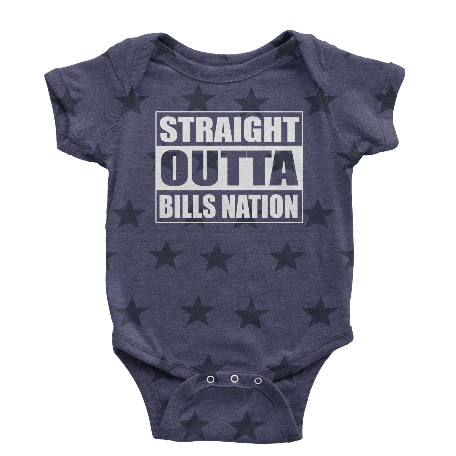 Straight Outta Bills Nation Infant One-Piece Romper Bodysuit and Toddler T-shirt bills, buffalo, football, new, york by Expression Tees