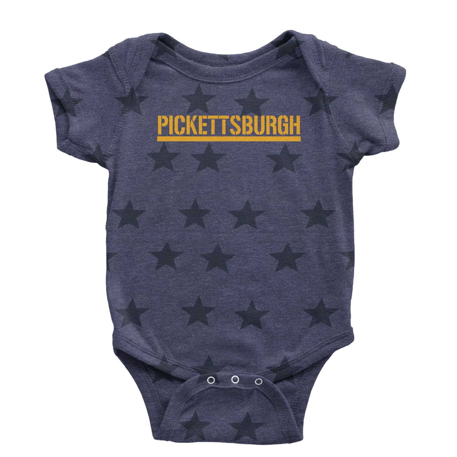 Pickettsburgh Pittsburgh Football Infant One-Piece Romper Bodysuit and Toddler T-shirt apparel, city, clothing, curtain, football, iron, jersey, nation, pennsylvania, steel, steeler by Expression Tees