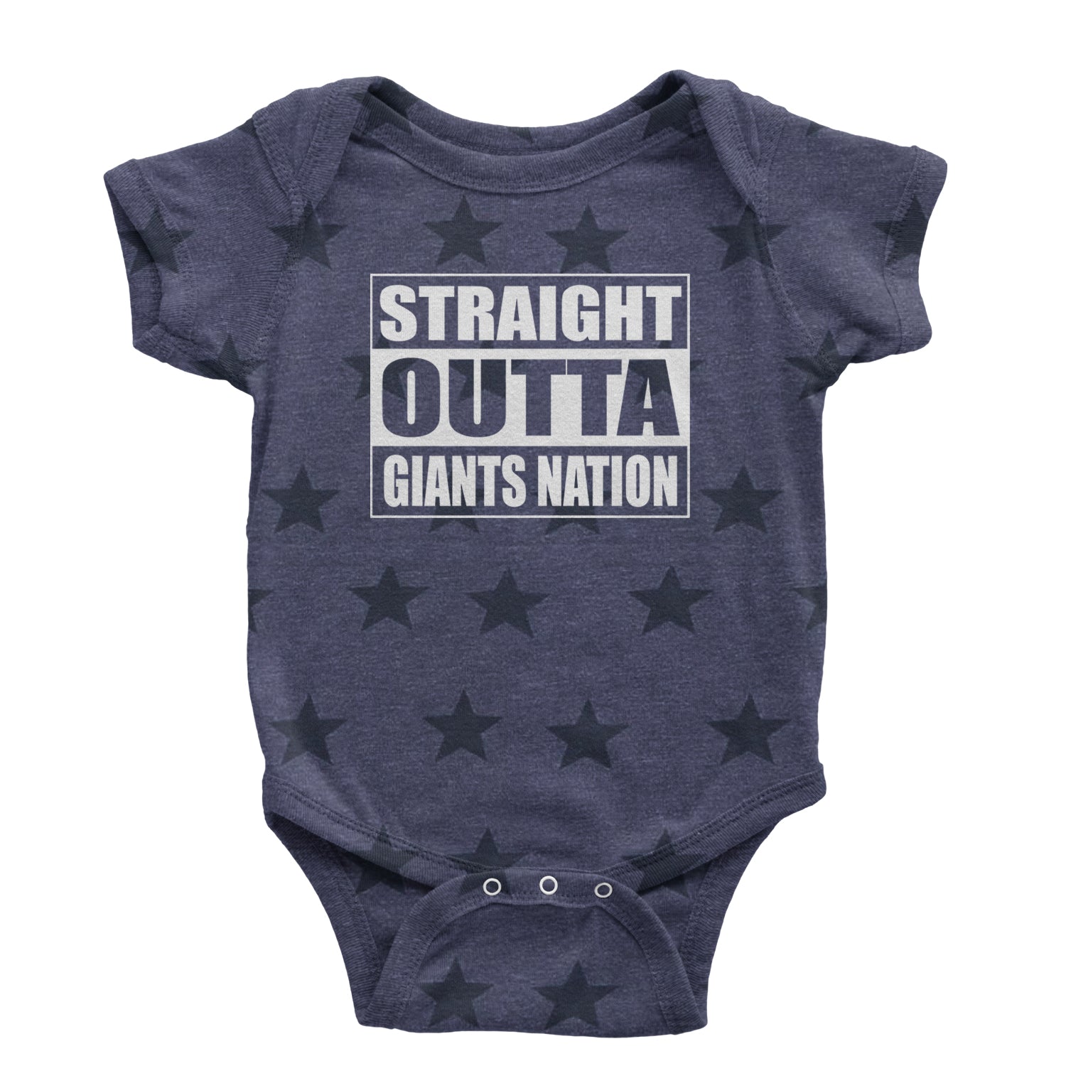 Straight Outta Giants Nation Infant One-Piece Romper Bodysuit and Toddler T-shirt bleed, blue, football, giants, new, ny, york by Expression Tees