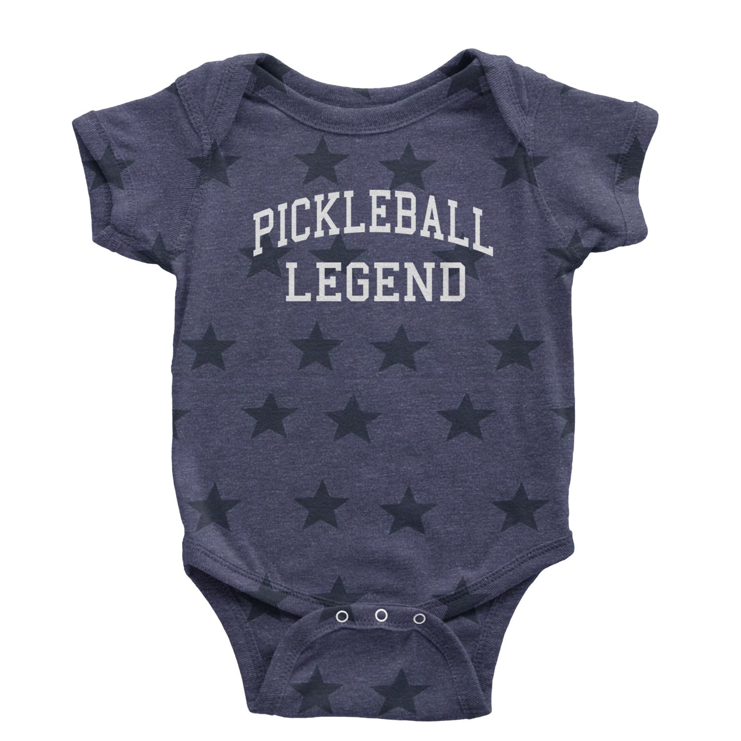 Pickleball Legend Infant One-Piece Romper Bodysuit and Toddler T-shirt ball, dink, dinking, pickle, pickleball by Expression Tees