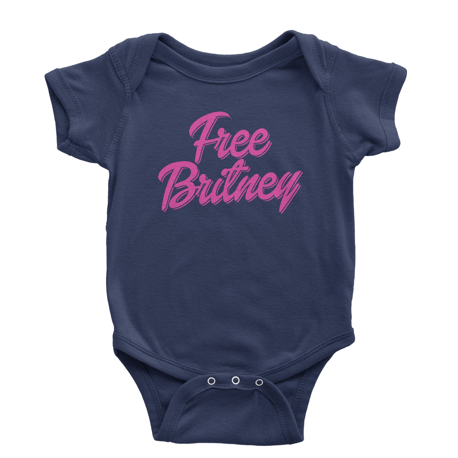 Pink Free Britney Infant One-Piece Romper Bodysuit and Toddler T-shirt again, did, I, it, more, music, one, oops, pop, spears, time, toxic by Expression Tees