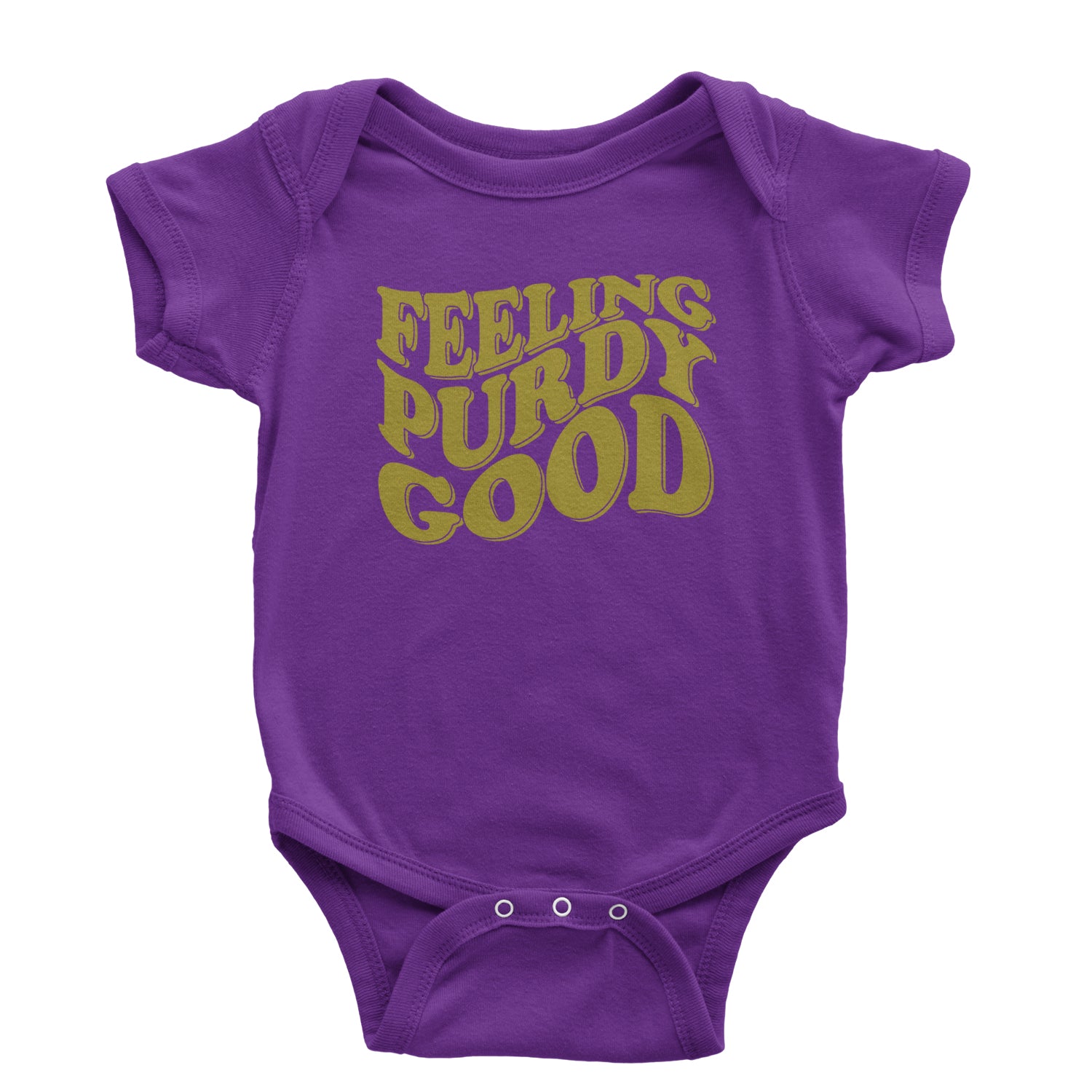 Feeling Purdy Good Infant One-Piece Romper Bodysuit and Toddler T-shirt 13, football by Expression Tees