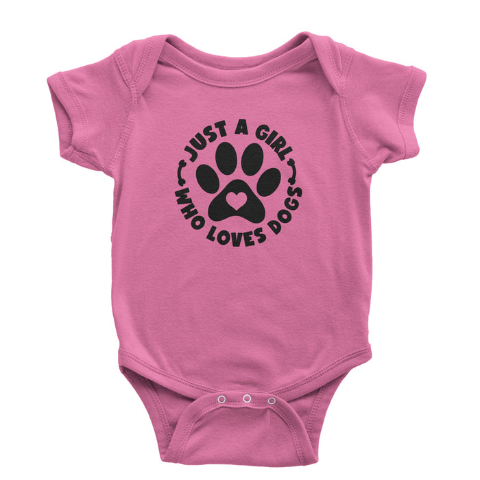 Dogs Just A Girl Who Loves DOGS Infant One-Piece Romper Bodysuit
