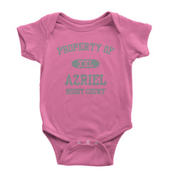 Property Of Azriel ACOTAR Infant One-Piece Romper Bodysuit and Toddler T-shirt acotar, court, maas, tamlin, thorns by Expression Tees