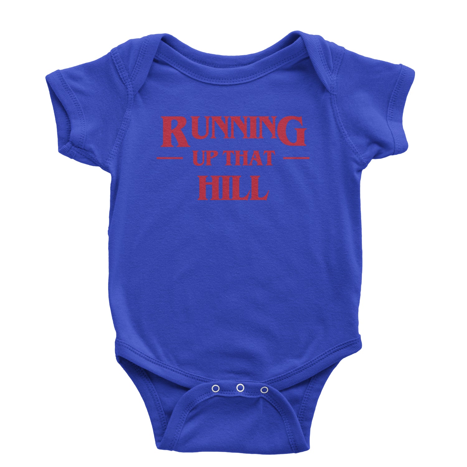 Running Up That Hill Infant One-Piece Romper Bodysuit and Toddler T-shirt 4, don’t, eleven, four, friends, lie, season by Expression Tees