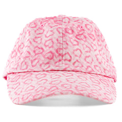 Pink Hearts Satin-Lined Baseball Hat fleur, fleurdelis, football, new orleans, neworleans, nola, saints, who dat, whodat by Expression Tees