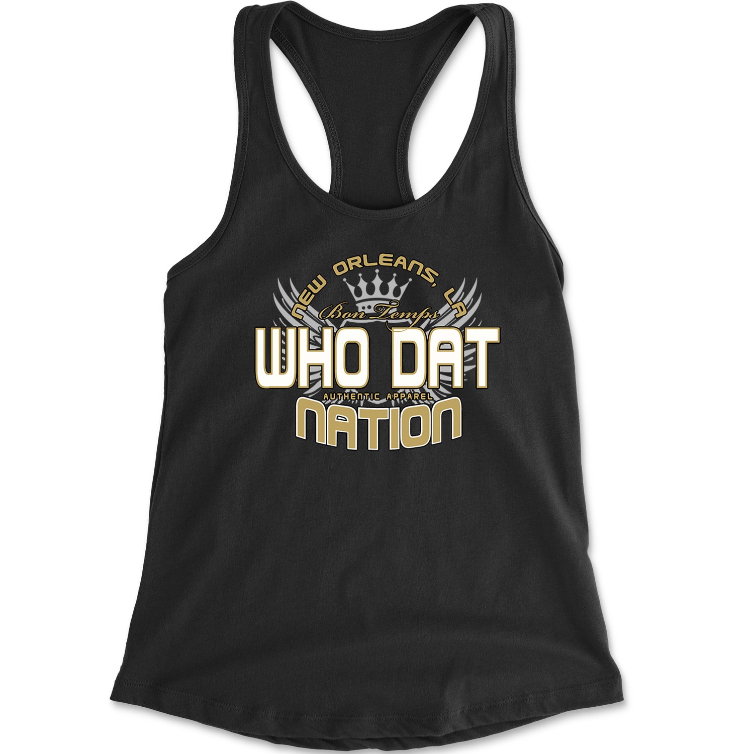 Who Dat Nation New Orleans (Color) Racerback Tank Top for Women