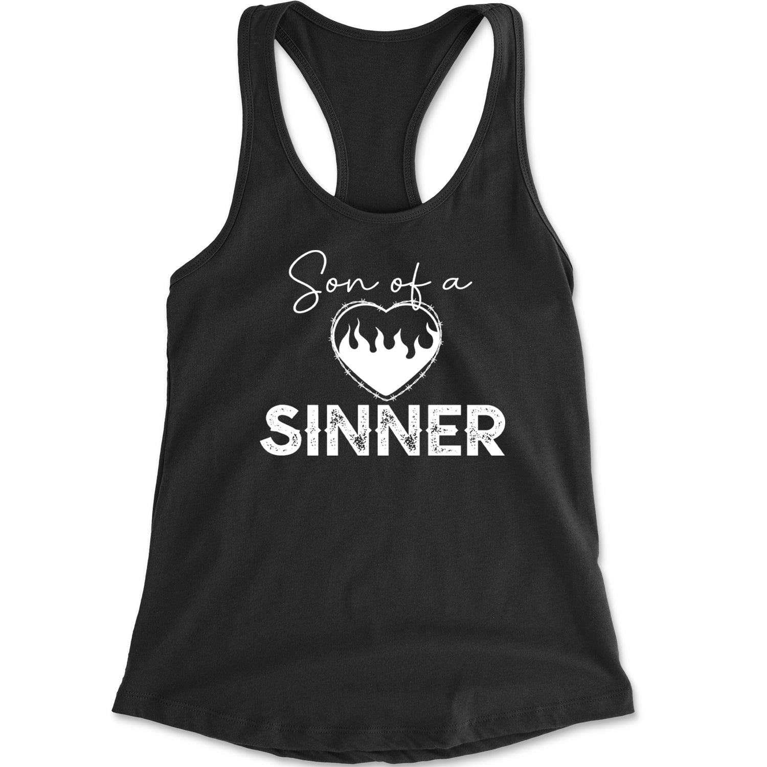 Son Of A Sinner Somebody Save Me From Myself  Racerback Tank Top for Women