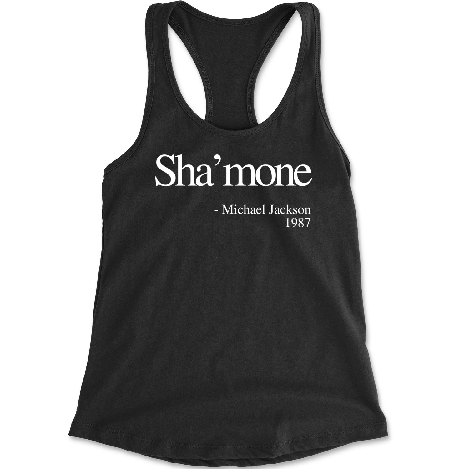Sha'mone Quote King Of Pop Racerback Tank Top for Women