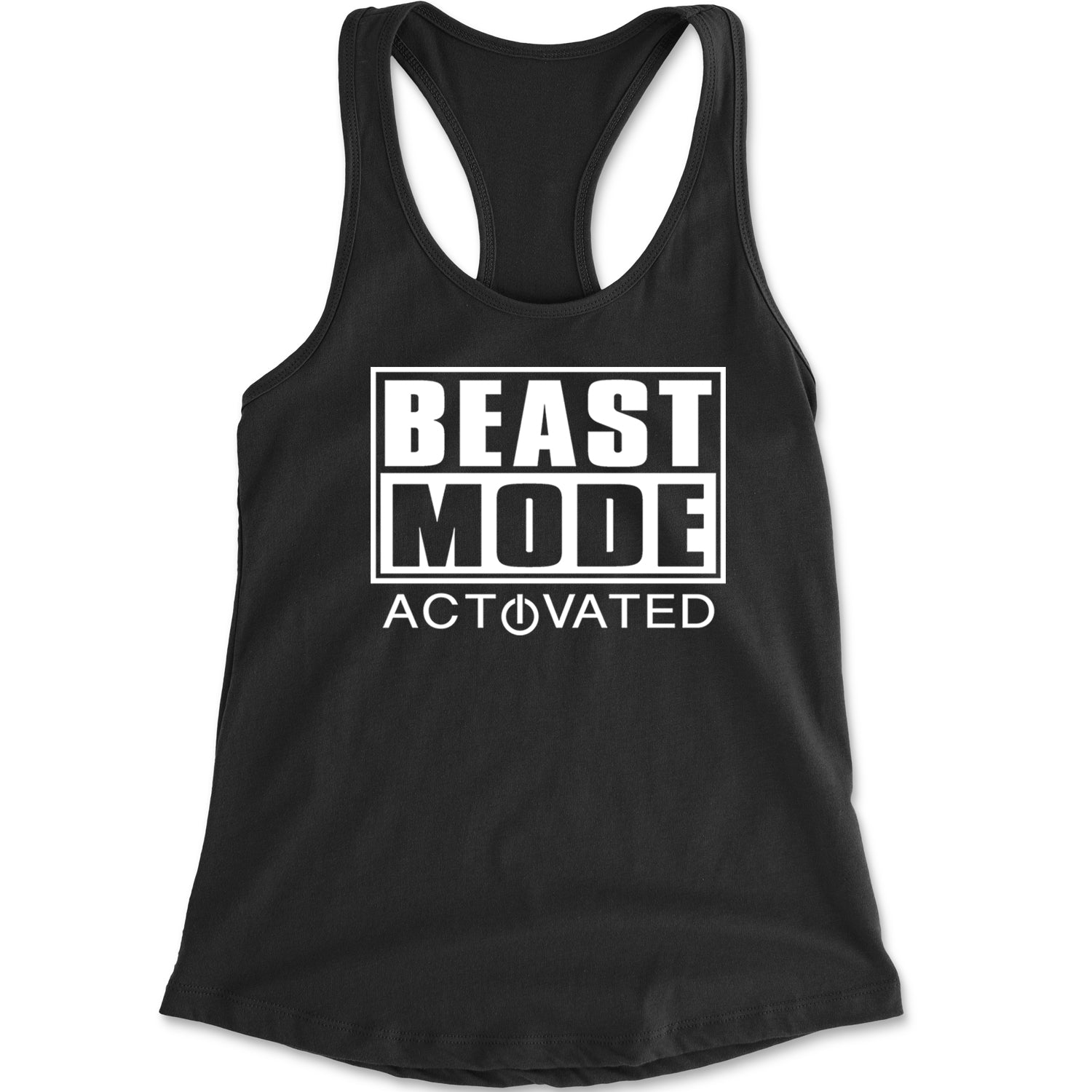 Activated Beast Mode Workout Gym Clothing Racerback Tank Top for Women