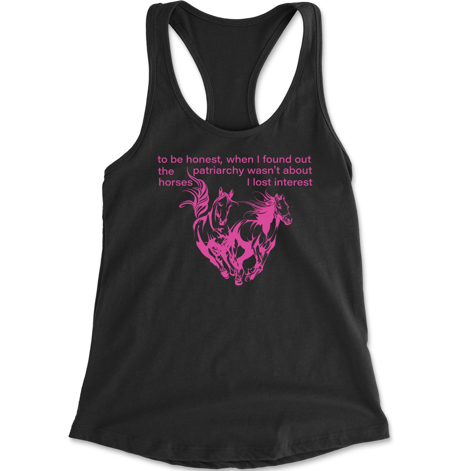 The Patriarchy Wasn't About Horses Barbenheimer Racerback Tank Top for Women