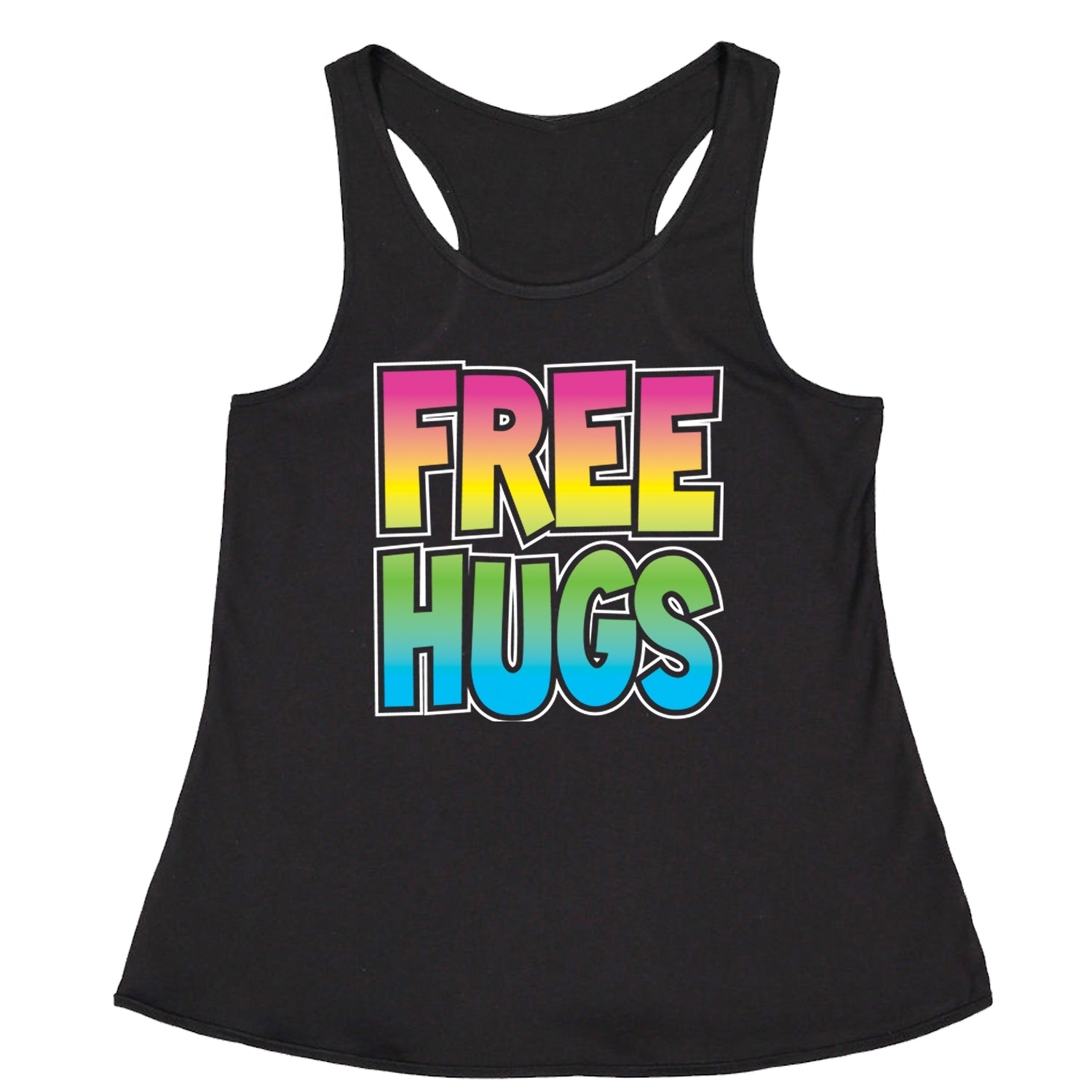 Free Hugs Racerback Tank Top for Women free, hugger, hugging, hugs by Expression Tees