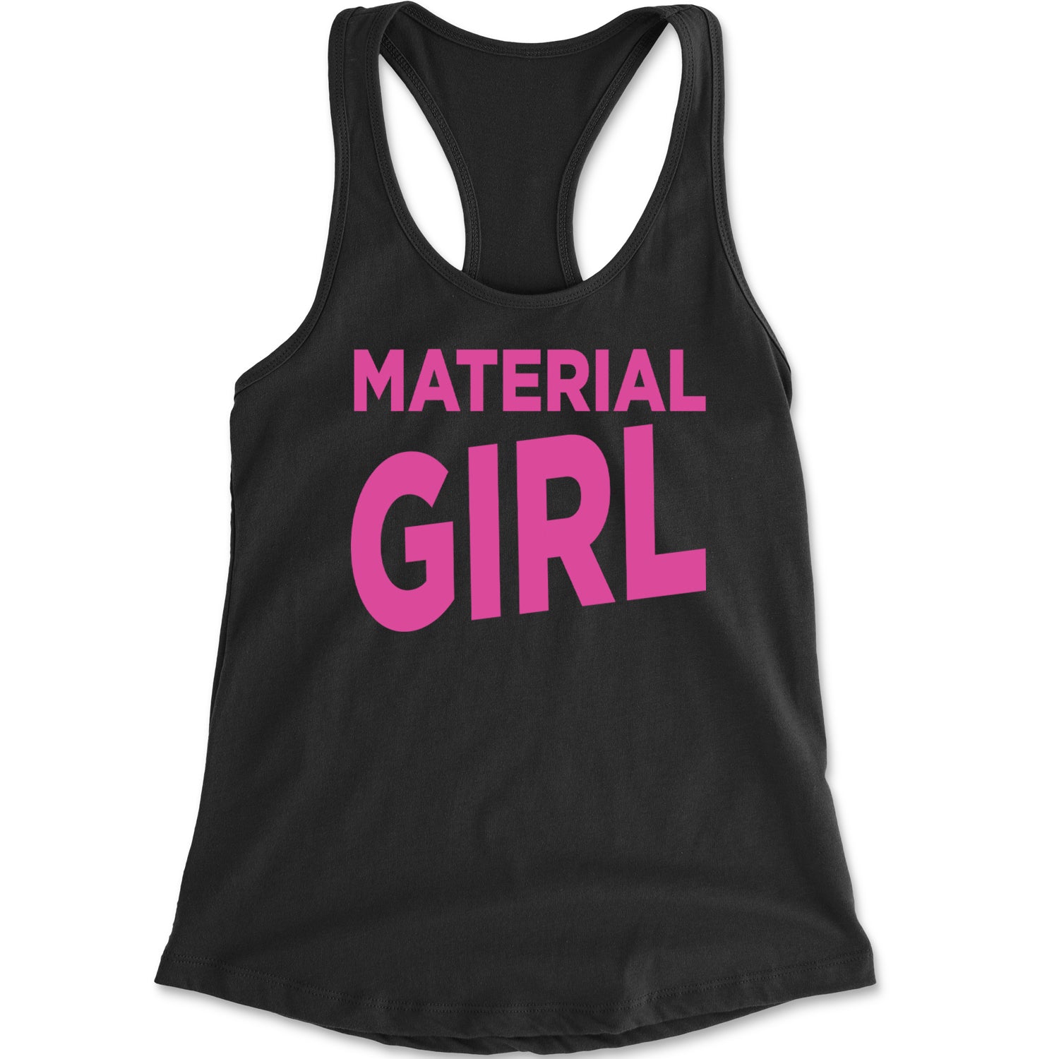 Material Girl 80's Retro Celebration Racerback Tank Top for Women