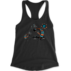 Native American Kokopelli Southwest Racerback Tank Top for Women american, hopi, indian, native, navajo by Expression Tees