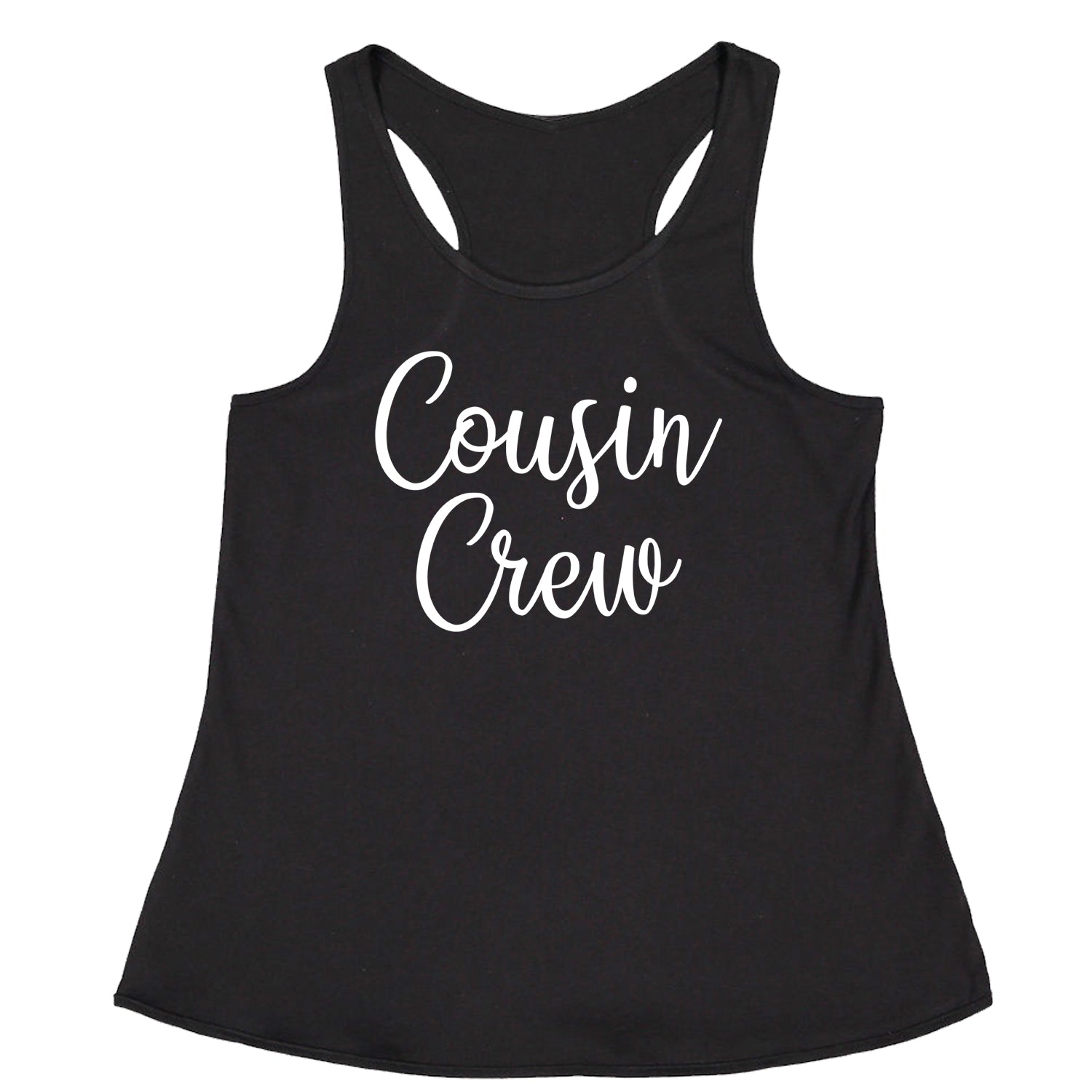 Cousin Crew Fun Family Outfit Racerback Tank Top for Women barbecue, bbq, cook, family, out, reunion by Expression Tees
