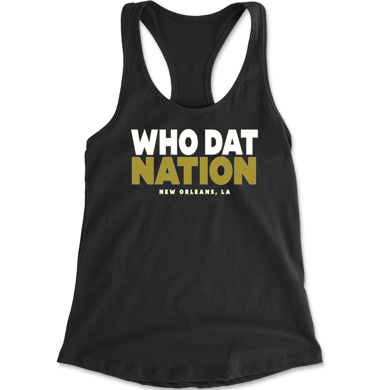 New Orleans Who Dat Nation Racerback Tank Top for Women