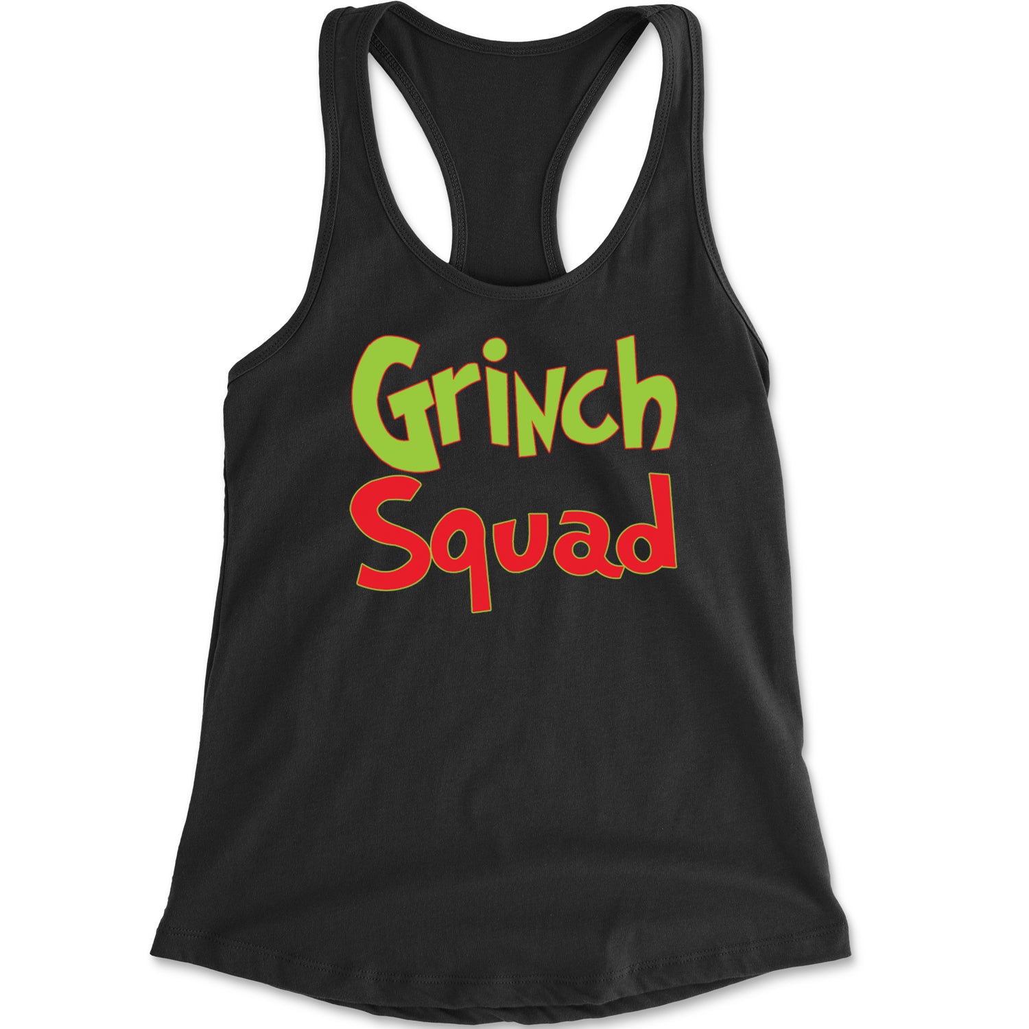 Gr-nch Squad Jolly Grinchmas Merry Christmas Racerback Tank Top for Women