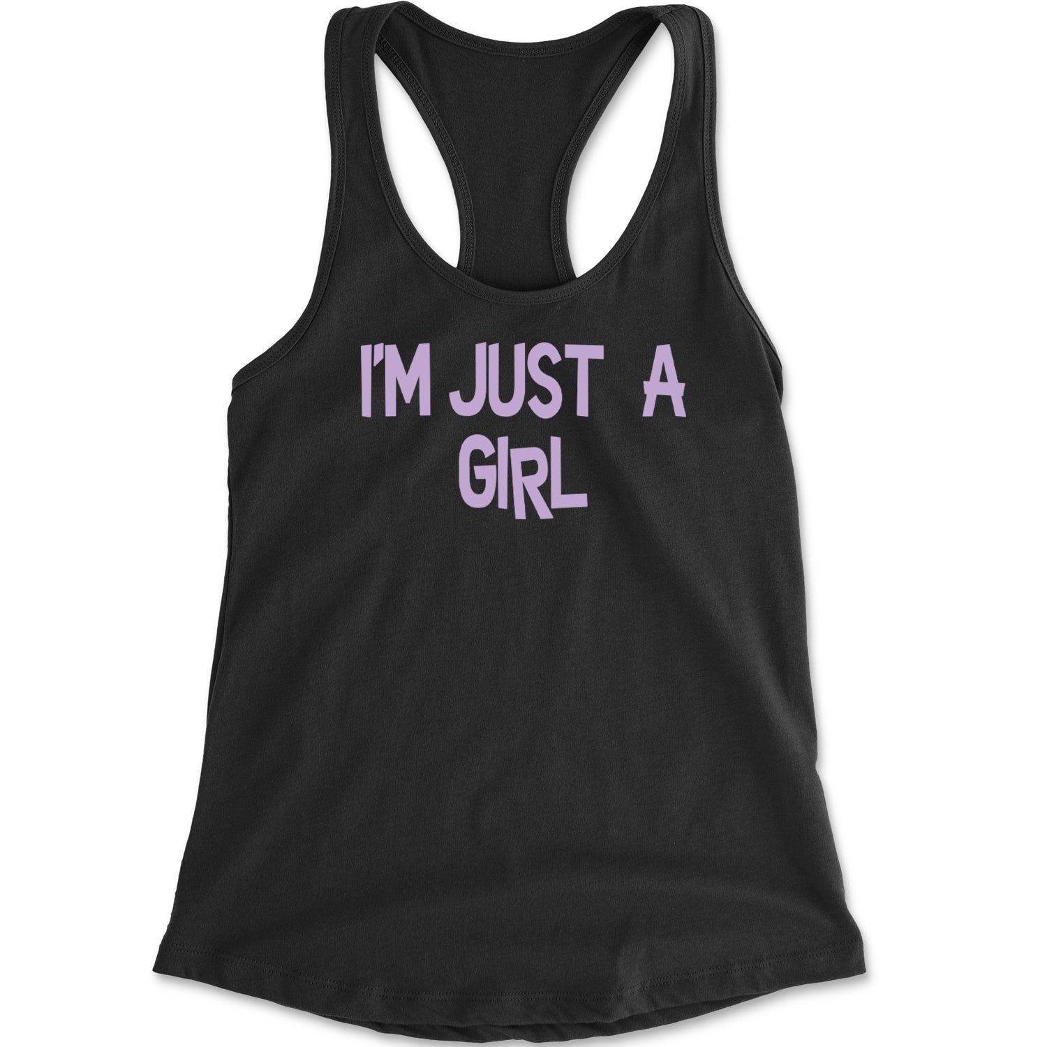 I'm Just A Girl Guts Music Racerback Tank Top for Women