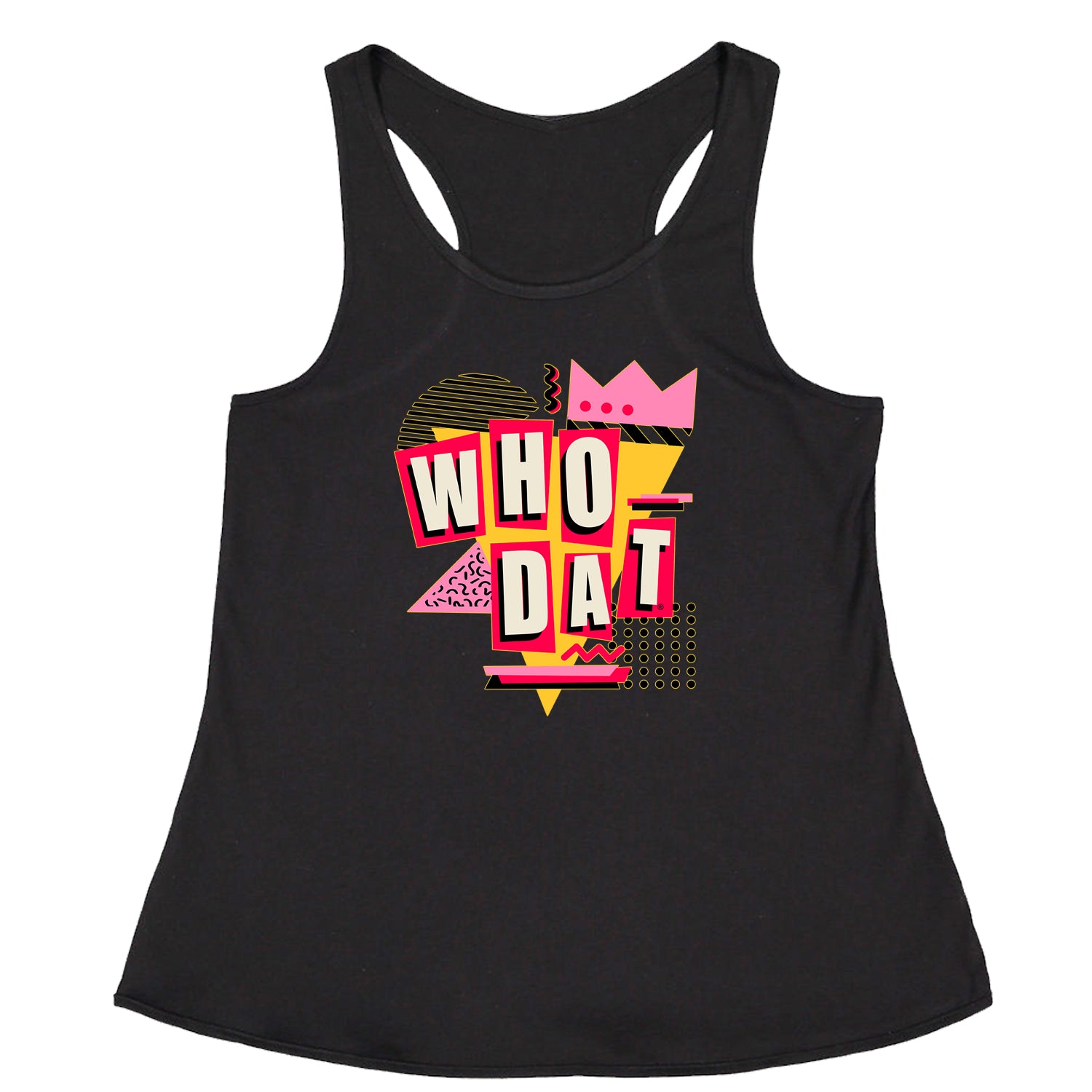 Who Dat New Orleans Racerback Tank Top for Women brees, colston, drew, louisiana, marques, payton, sean by Expression Tees