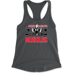 Dwight Schrute Gym For Muscles Office Workout Racerback Tank Top for Women