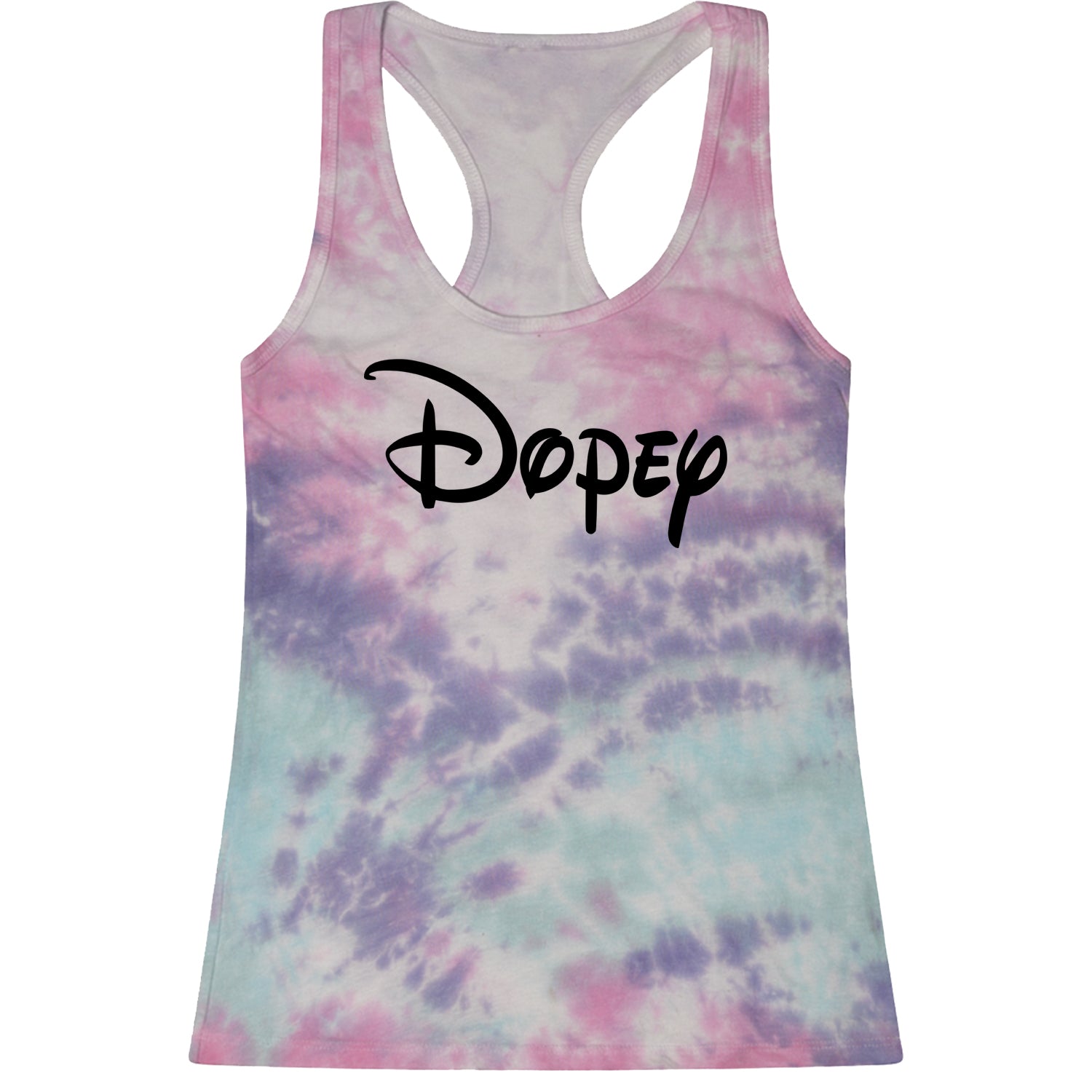 Dopey - 7 Dwarfs Costume Racerback Tank Top for Women and, costume, dwarfs, group, halloween, matching, seven, snow, the, white by Expression Tees
