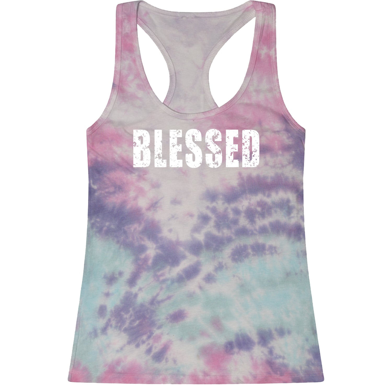 Blessed Religious Grateful Thankful Racerback Tank Top for Women #expressiontees by Expression Tees