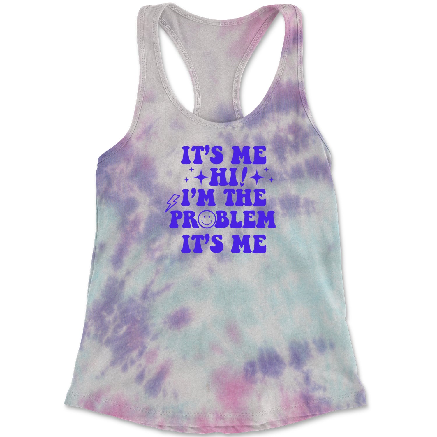 It's Me Hi I'm The Problem Racerback Tank Top for Women concert, eras, merch, swift, swiftie by Expression Tees