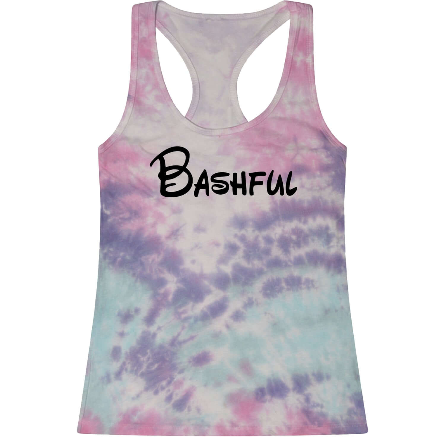 Bashful - 7 Dwarfs Costume Racerback Tank Top for Women and, costume, dwarfs, group, halloween, matching, seven, snow, the, white by Expression Tees