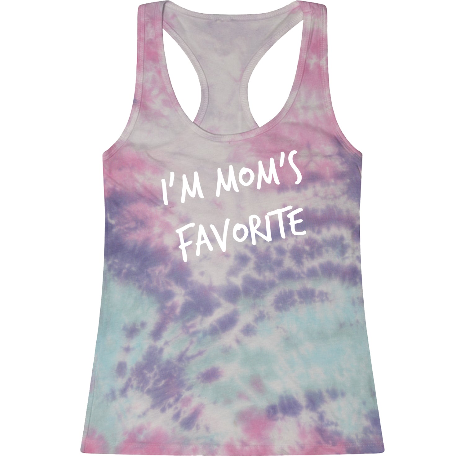 I'm Mom's Favorite Racerback Tank Top for Women bear, buck, mama, papa by Expression Tees