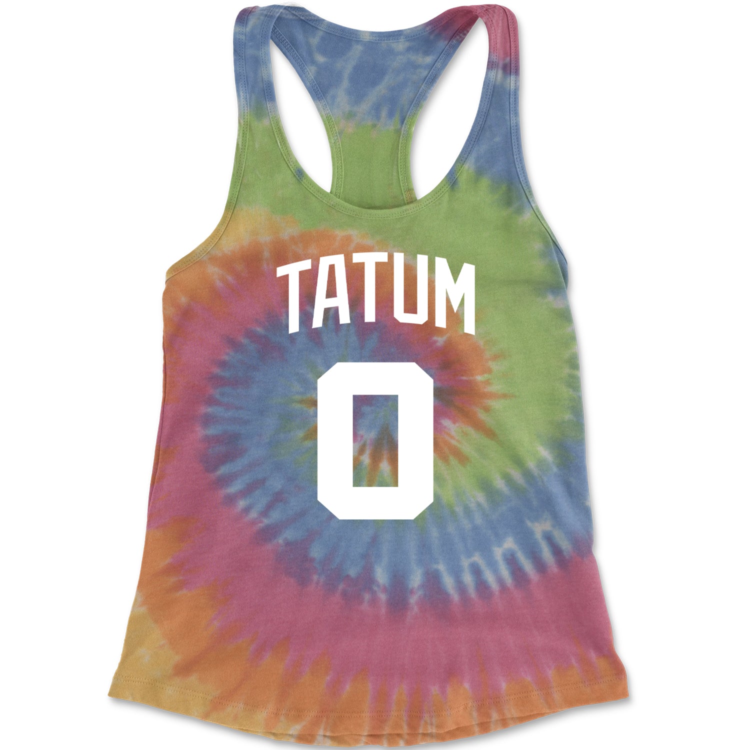 Tatum #0 Basketball Racerback Tank Top for Women