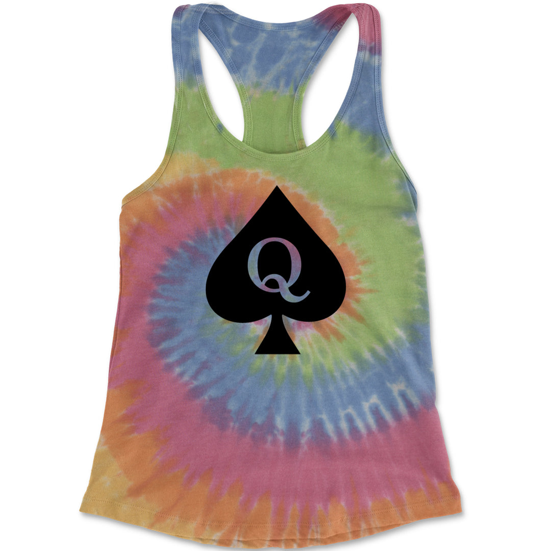 Queen Of Spades QOS Hotwife Racerback Tank Top for Women