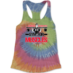 Dwight Schrute Gym For Muscles Office Workout Racerback Tank Top for Women