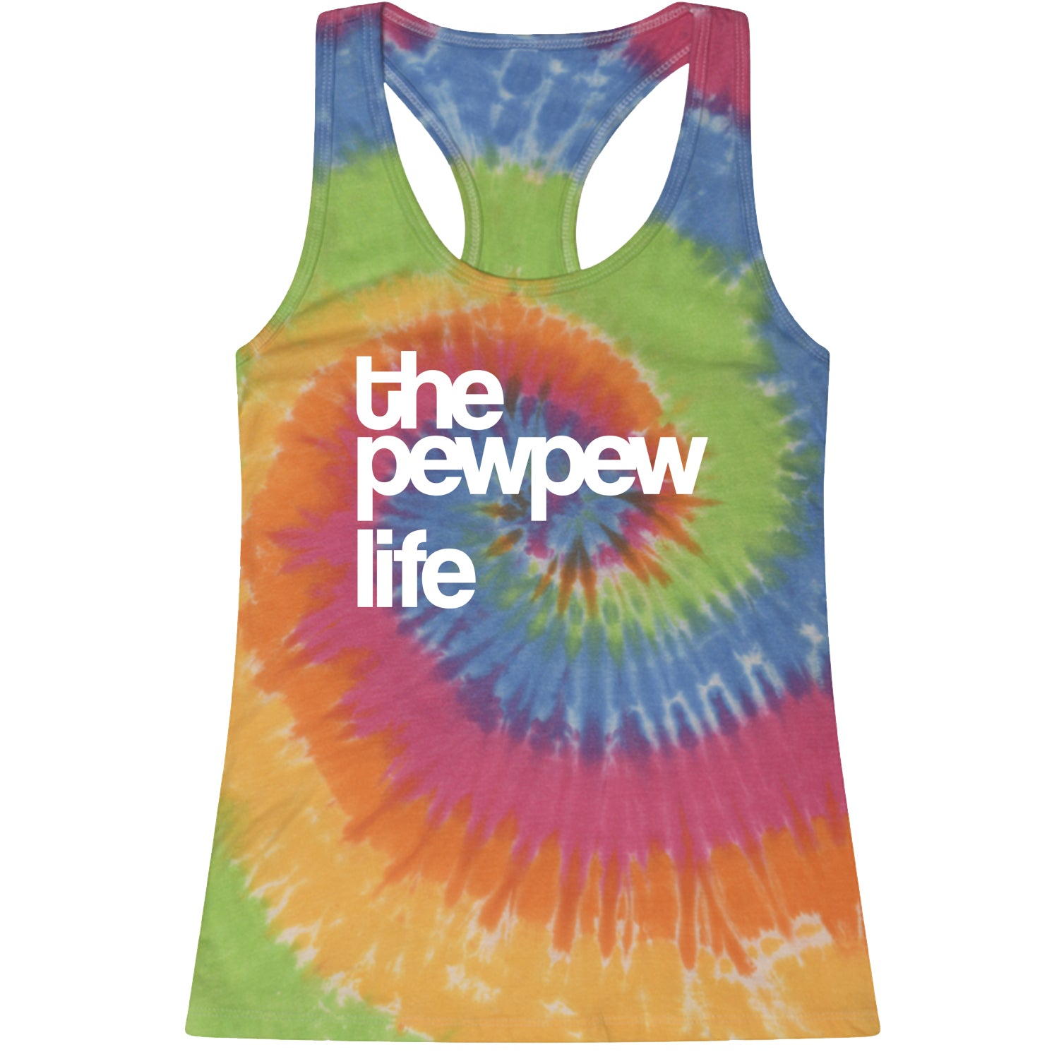 The PewPew Pew Pew Life Gun Rights Racerback Tank Top for Women #expressiontees by Expression Tees