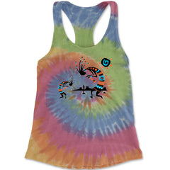 Native American Kokopelli Southwest Racerback Tank Top for Women american, hopi, indian, native, navajo by Expression Tees